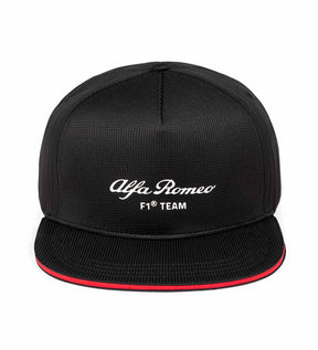 Alfa Romeo F1 Team Teamkappe mit flachem Schirm schwarz