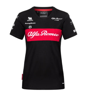 Alfa Romeo F1 Team Damen-Team-T-Shirt schwarz
