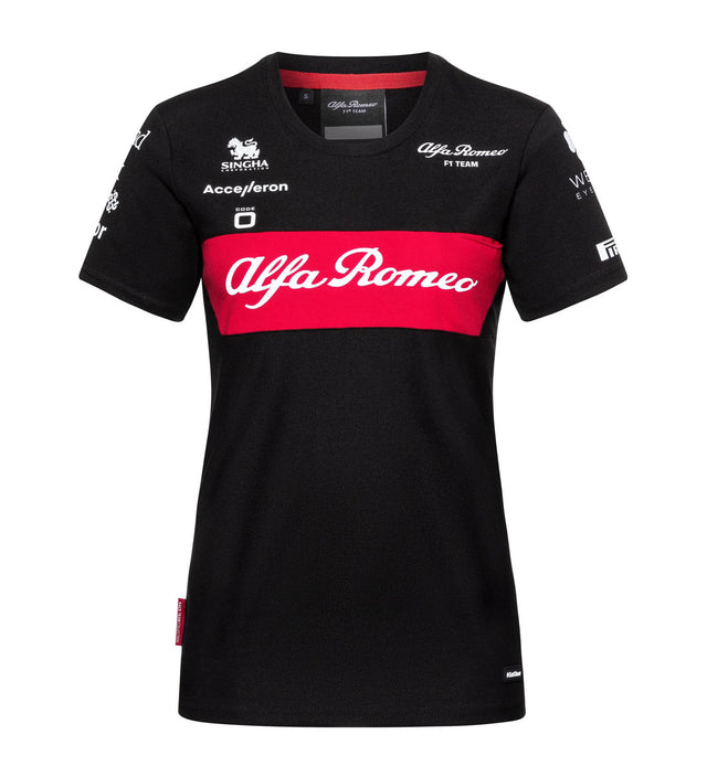Alfa Romeo F1 Team Damen-Team-T-Shirt schwarz