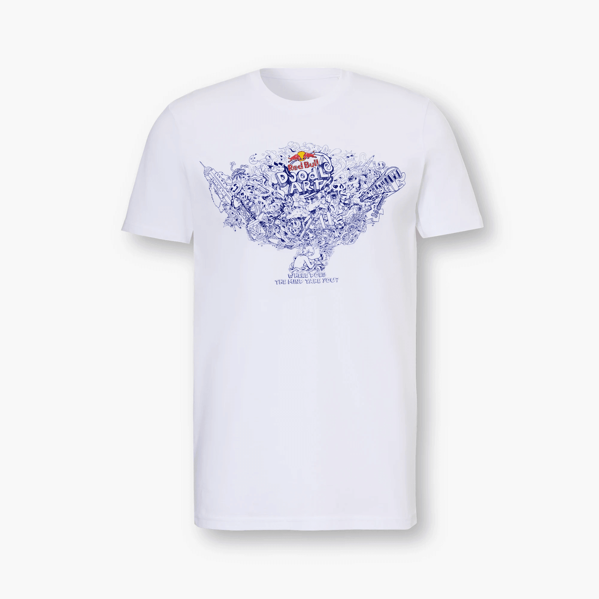 Red Bull Doodle Art T-Shirt weiß