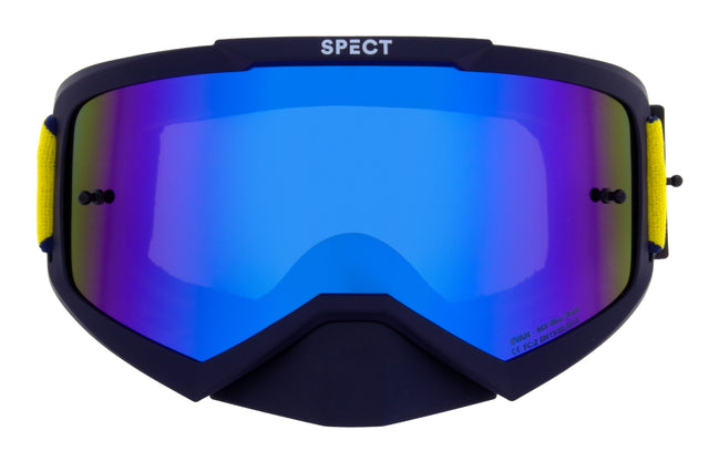 Red Bull Spect Motocrossbrille EVAN dunkelblau mit blauem Glas