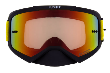 Red Bull Spect Motocrossbrille EVAN schwarz mit rot-gelbem Glas