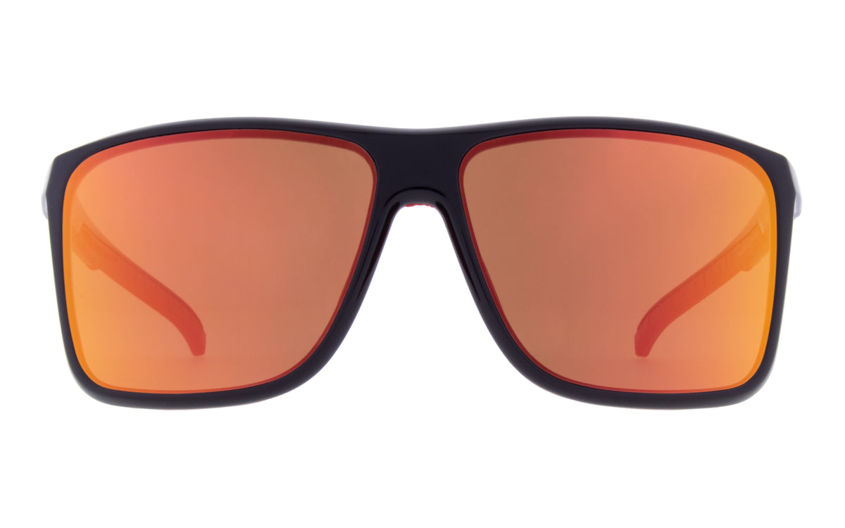 Red Bull Spect Sonnenbrille TAIN schwarz mit orangefarbenen Gläsern