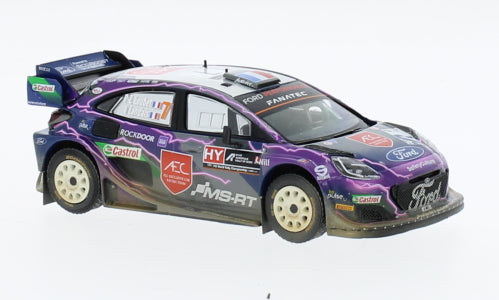Modell Ford Puma Rally1, Nr. 7, Rallye-WM, Rally Acropolis, Dirty Version, P.-L. Loubet/V. Landais, 2022