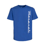 Maserati men's T-shirt with Maserati lettering blue