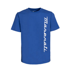 Maserati men's T-shirt with Maserati lettering blue