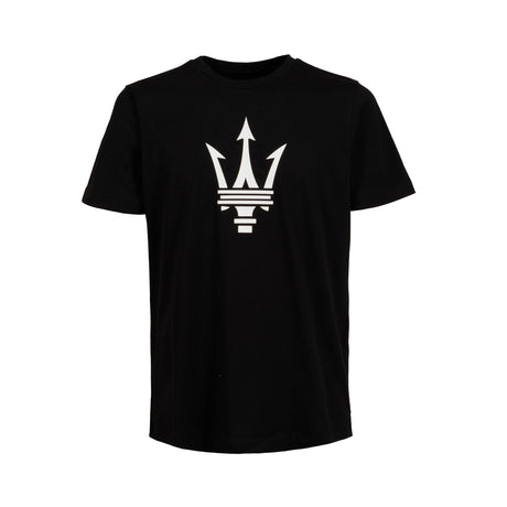 Maserati men's T-shirt with large trident logo black
