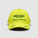 Aston Martin F1 Team Fernando Alonso Team-Cap – Limettengrün