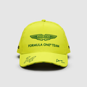 Aston Martin F1 Team Fernando Alonso Team-Cap – Limettengrün