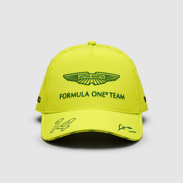 Aston Martin F1 Team Fernando Alonso Team-Cap – Limettengrün