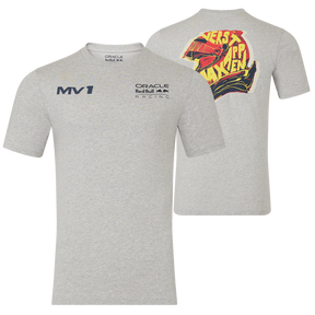 Max Verstappen T-Shirt – Red Bull Racing F1 HELMET grau