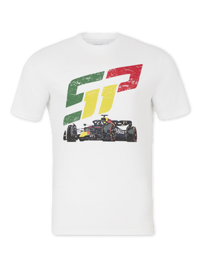 Fan-T-Shirt Sergio Pérez – Red Bull Racing F1 weiß