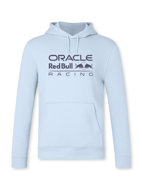 Red Bull Racing F1 casual hoodie with ORBR logo, light blue