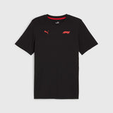 Formula 1 fan T-shirt black with small Puma logo
