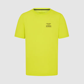 Aston Martin F1 Team Fan-T-Shirt GRAPHIC hellgelb