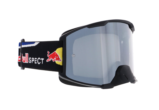 Red Bull Spect Motocrossbrille STRIVE schwarz mit silbernem Glas