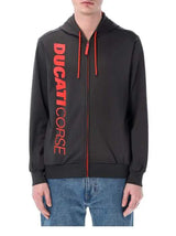 Ducati Corse Fan-Sweatshirt dunkelgrau mit Logo