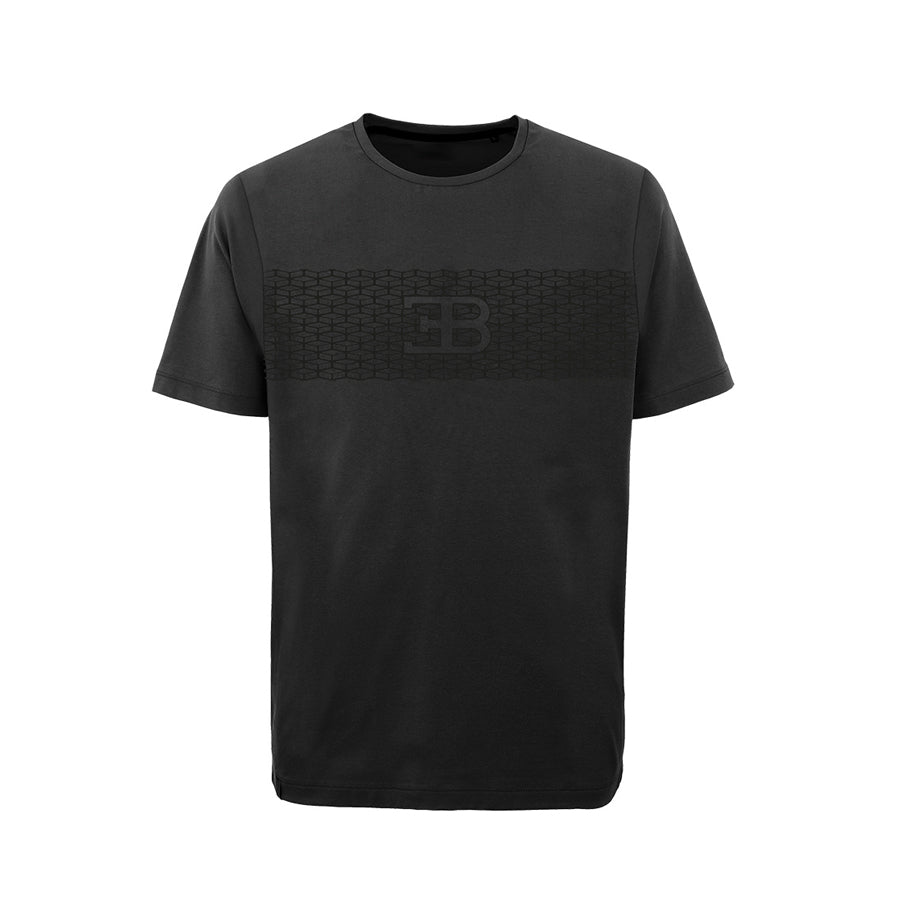Bugatti Herren-T-Shirt in Schwarz mit Logo