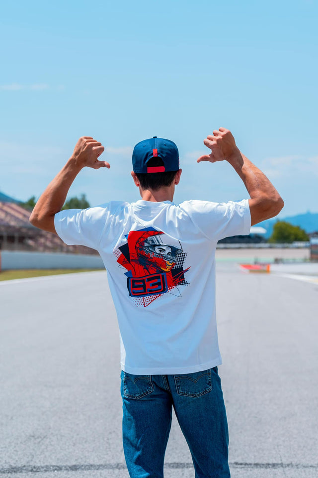 Marc Márquez 93 – Red Bull Fan-T-Shirt weiß