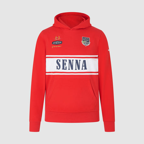 Ayrton Senna Hoodie Legend rot