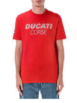 Ducati Corse T-Shirt mit Ducati-Schriftzug rot