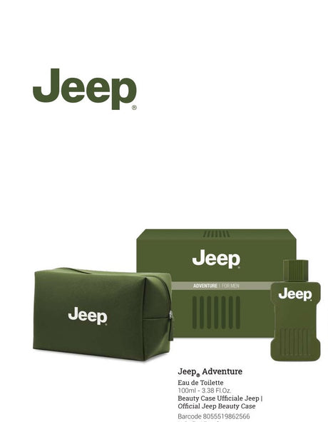 Jeep Adventure Eau de Toilette 100 ml + Jeep Kulturbeutel