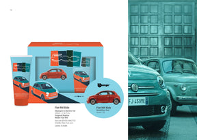 Kinder-Duschgel im Geschenkset mit FIAT 500 Modell