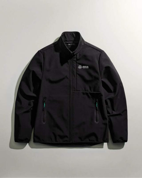 Mercedes AMG F1 Freizeit-Softshelljacke schwarz