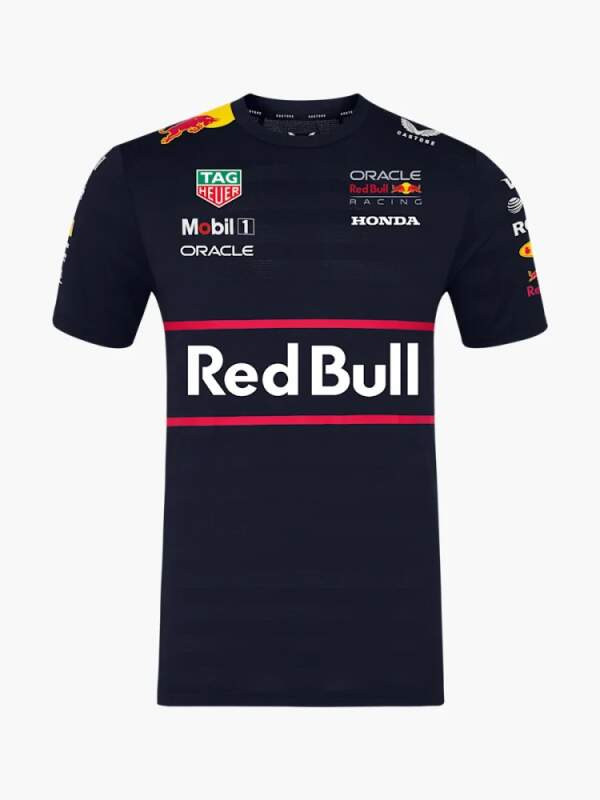 Oracle Red Bull Racing Team-T-Shirt mit Sponsorenlogos