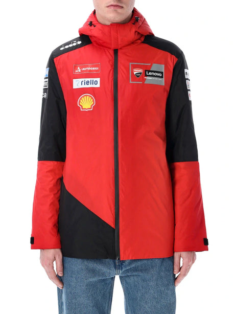 Ducati Lenovo Team Kapuzenjacke mit Sponsorenlogos – Rot