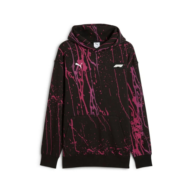 Puma Formula 1 Splash Hoodie – Schwarz/Pink