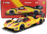 Modell Bburago Ferrari 499P Nr. 83 Le Mans 2024 im Maßstab 1:18, AF Corse