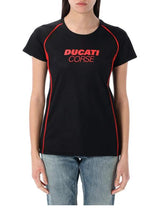 Ducati Corse Damen-Freizeit-T-Shirt mit Schriftzug