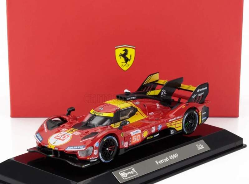 Modell Bburago Ferrari 499P #50, Sieger Le Mans 2024