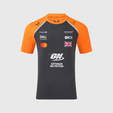 McLaren F1 Lando Norris Team T-Shirt with Sponsor Logos – Dark Grey