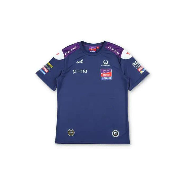 Yamaha Pramac Team-T-Shirt mit Sponsorenlogos