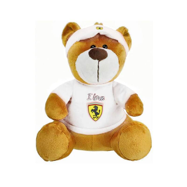 Scuderia Ferrari großer Plüschteddy weiß