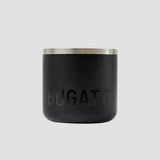 Schwarzer Bugatti Becher mit Schriftzug