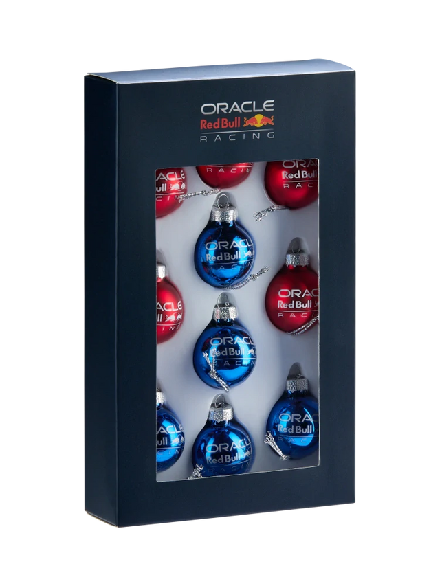 Oracle Red Bull Racing Mini-Christbaumkugeln – 10er-Set