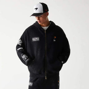 McLaren F1 Freizeit-Sweatjacke NE GRPHC schwarz washed
