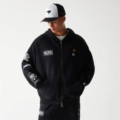 McLaren F1 Freizeit-Sweatjacke NE GRPHC schwarz washed