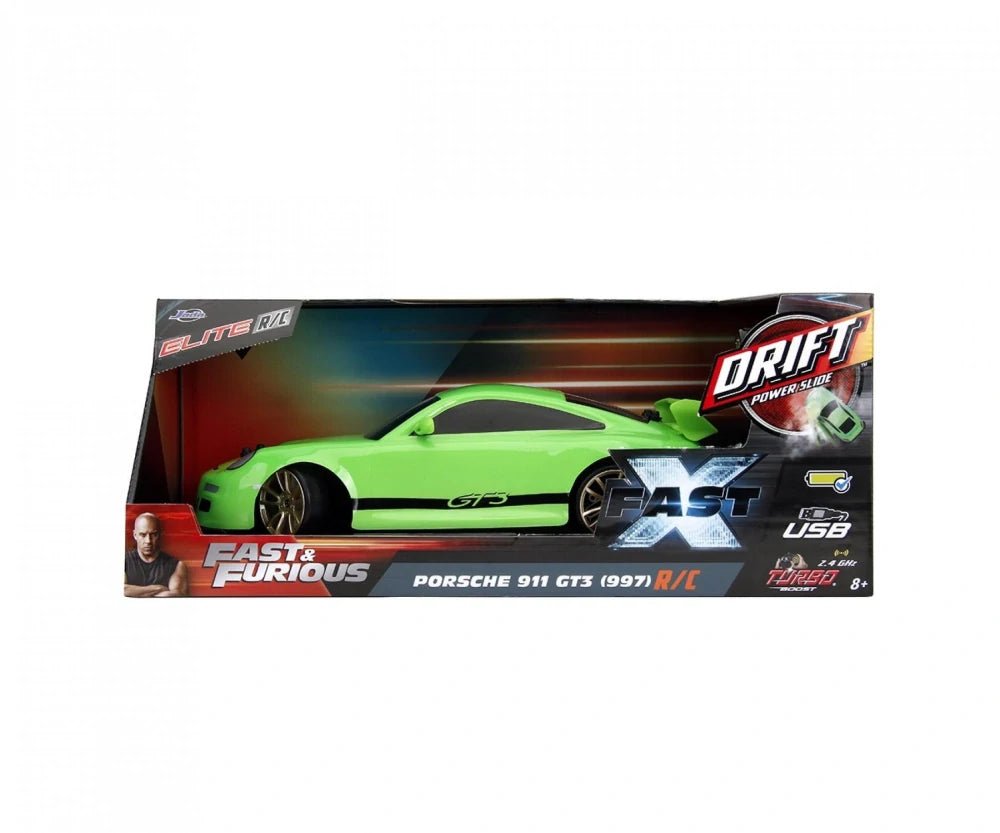 Jada Fast & Furious Porsche 911 GT3 (997) Drift RC Car 1:10