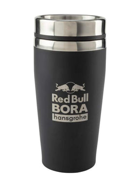 Red Bull Bora Hansgrohe travel thermo mug with logo