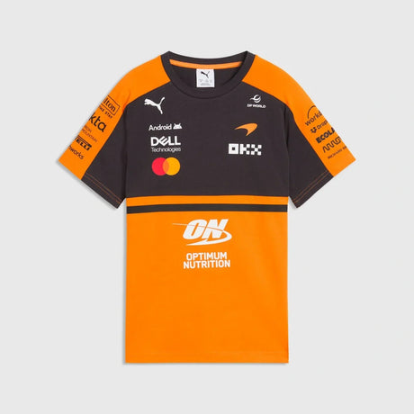 McLaren F1 x Puma Kinder-Team-T-Shirt mit Sponsorenlogos – Team Edition