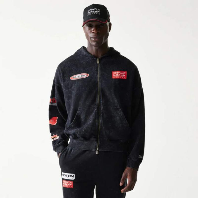 Oracle Red Bull Racing Sweatjacke NE LINEAR schwarz - Oversize