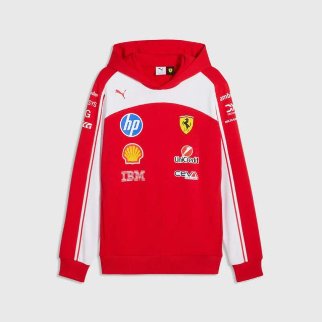 Scuderia Ferrari F1 x Puma Hoodie mit Sponsorenlogos - Team Edition
