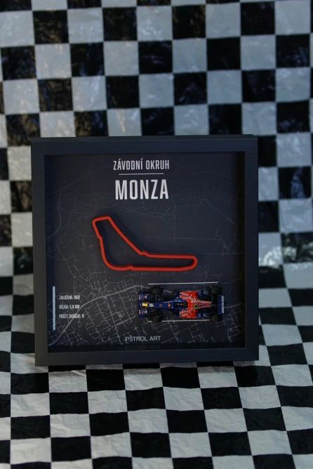 PETROL ART 3D Monza Frame with Toro Rosso STR3 Sebastian Vettel 1:43 Model