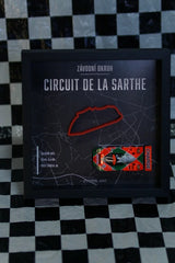PETROL ART 3D Le Mans Frame with Mazda 787B Johnny Herbert 1:43 Model