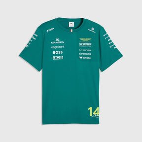 Aston Martin F1 Team Fernando Alonso #14 T-Shirt 2026 – Grün