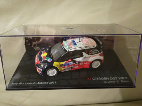 Modell Citroën DS3 WRC Red Bull S. Loeb, Sieger Rallye Mexiko 2011